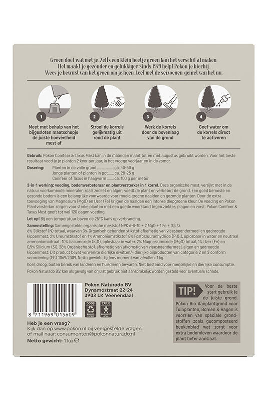 Pokon - Conifeer & Taxus Voeding 1 kilo voor 25 planten