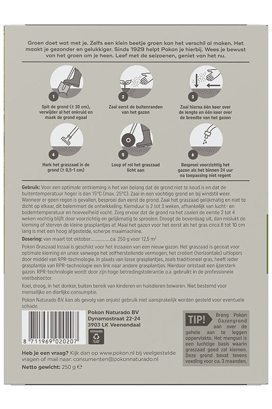 Pokon Graszaad Inzaai 250gr