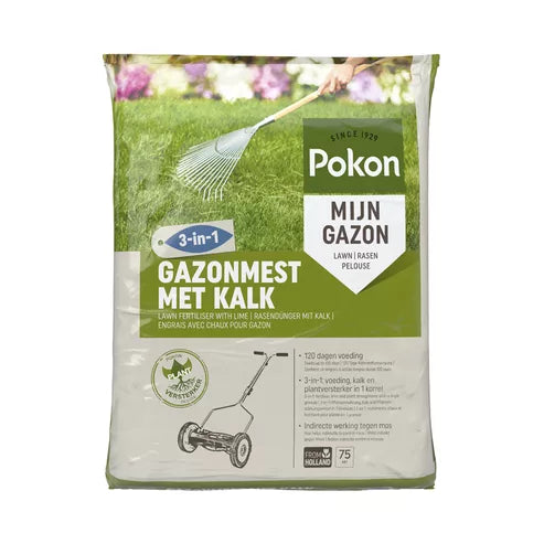 Pokon - Gazonmest Met Kalk 5Kg