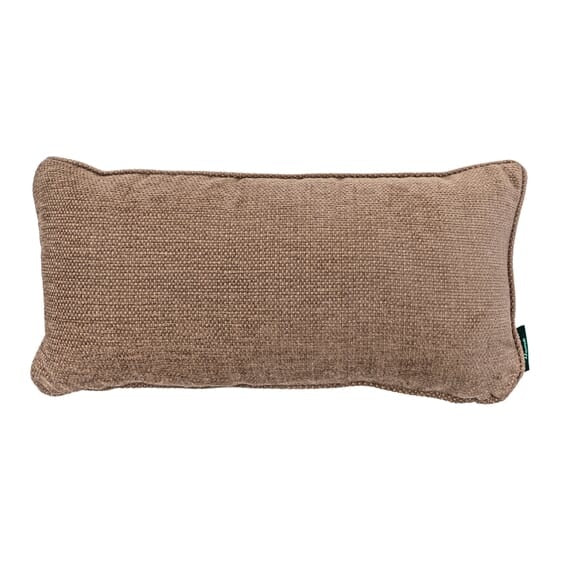 Rechthoekig sierkussen 60x30 cm, beige linnenlook met bies