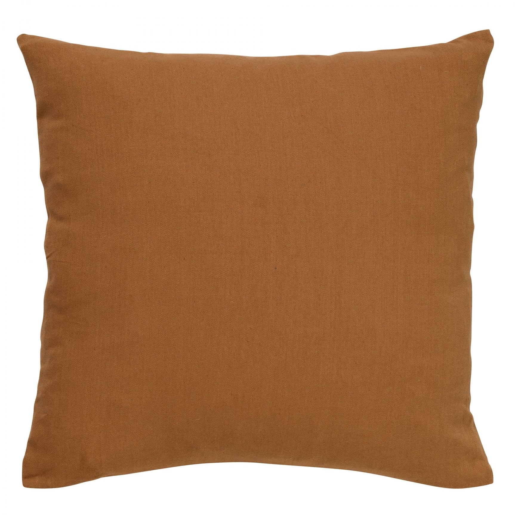 Sierkussen James 45x45 cm in tobacco bruin, effen stof
