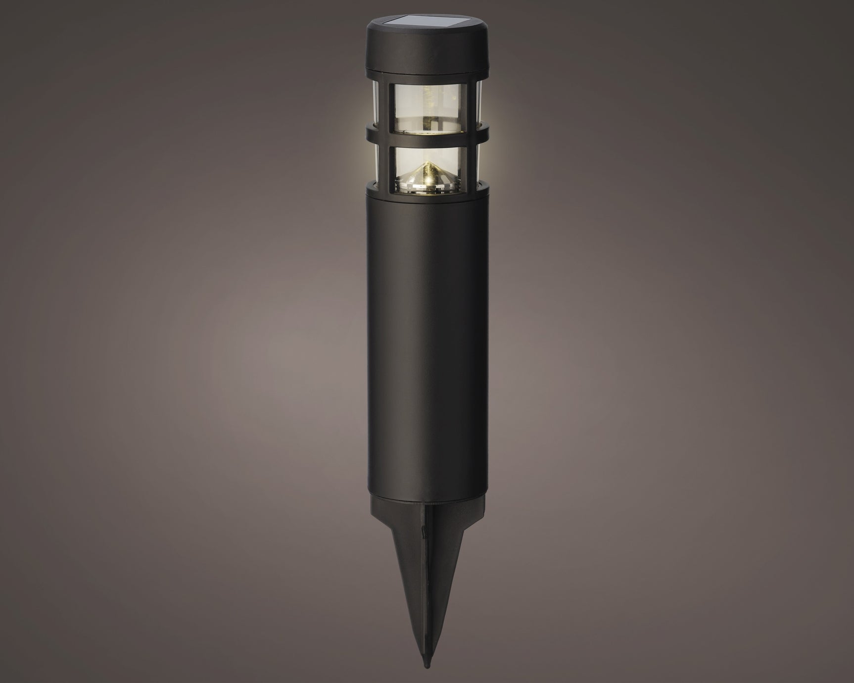 Solar stake light plastic steady