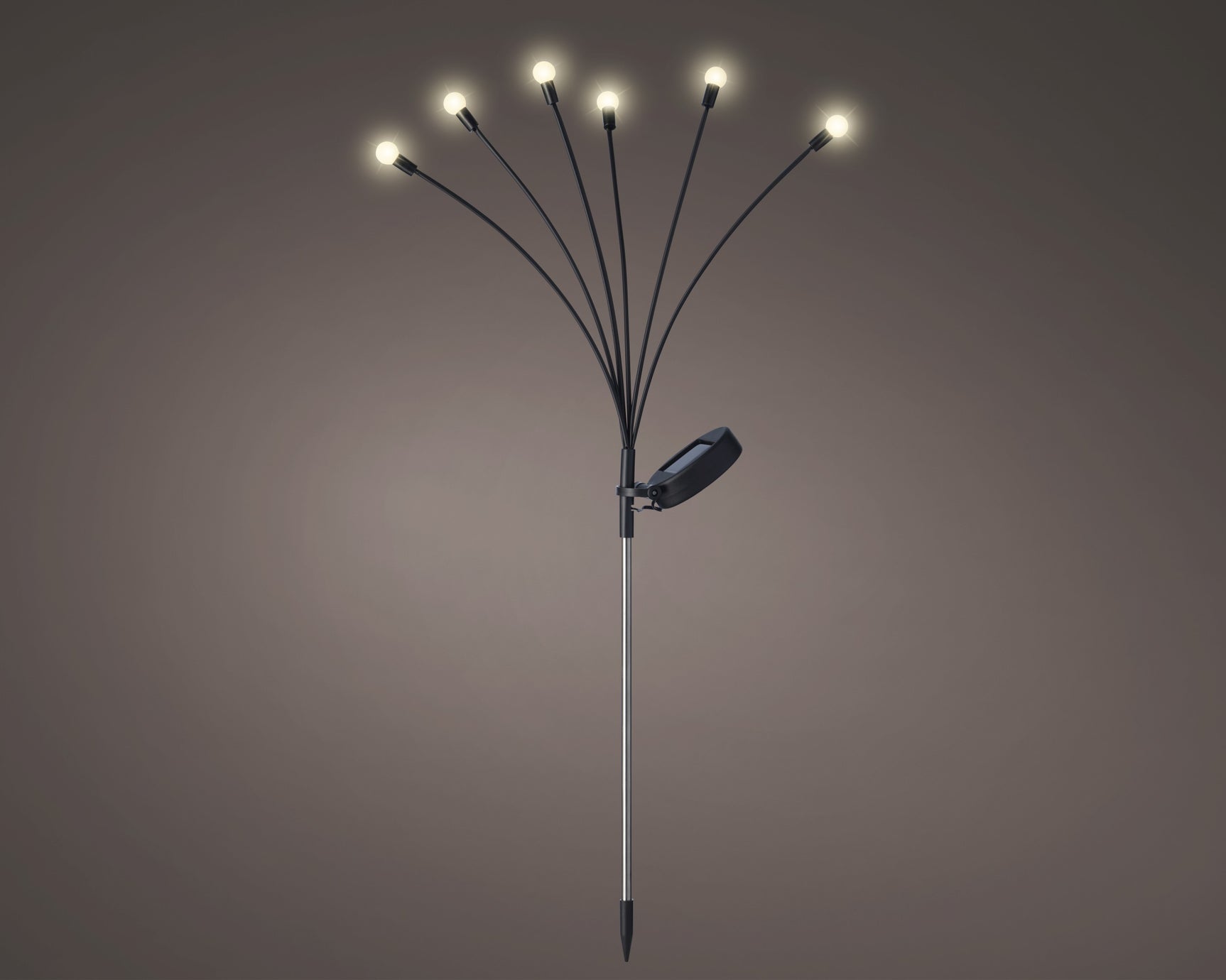 Solar stake light plastic steady