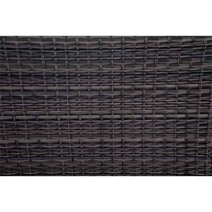 Gevlochten frame van Ligbed Soho Forte, donker rijenpatroon