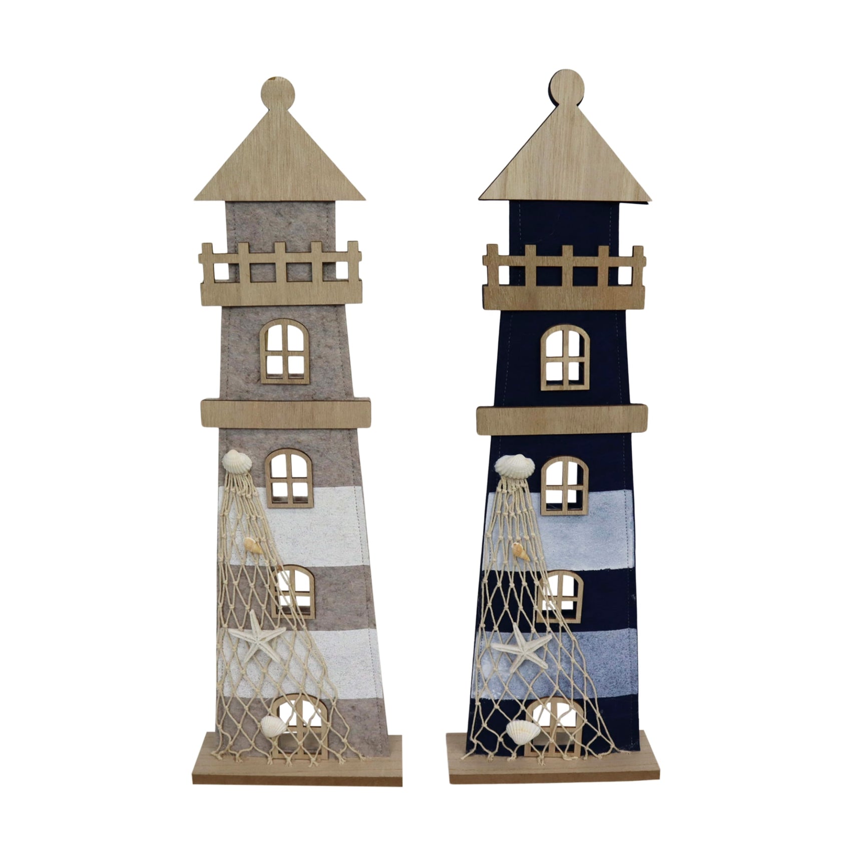 Beeldje vuurtoren vilt mdf FSC