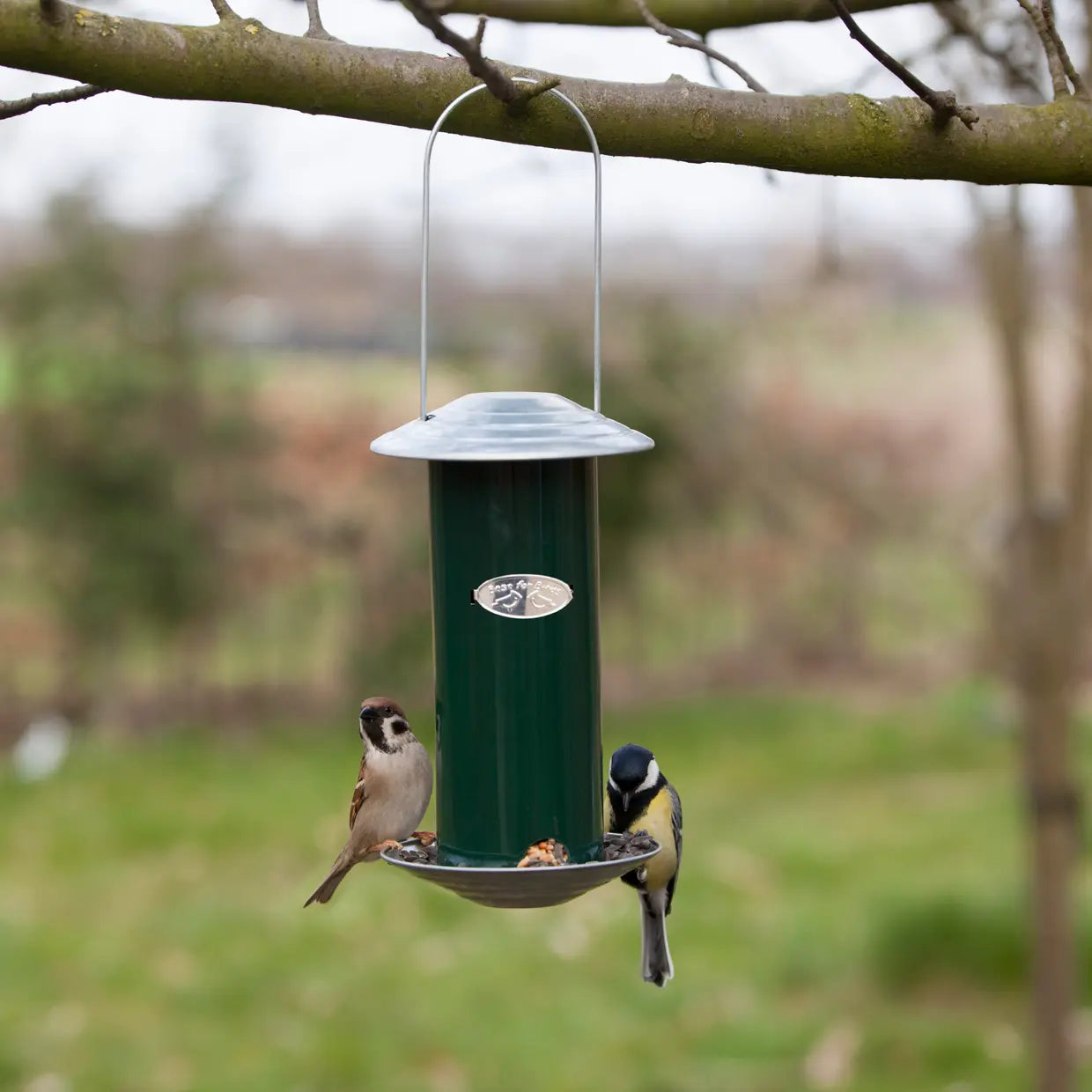 Esschert design - groene vogelvoedersilo