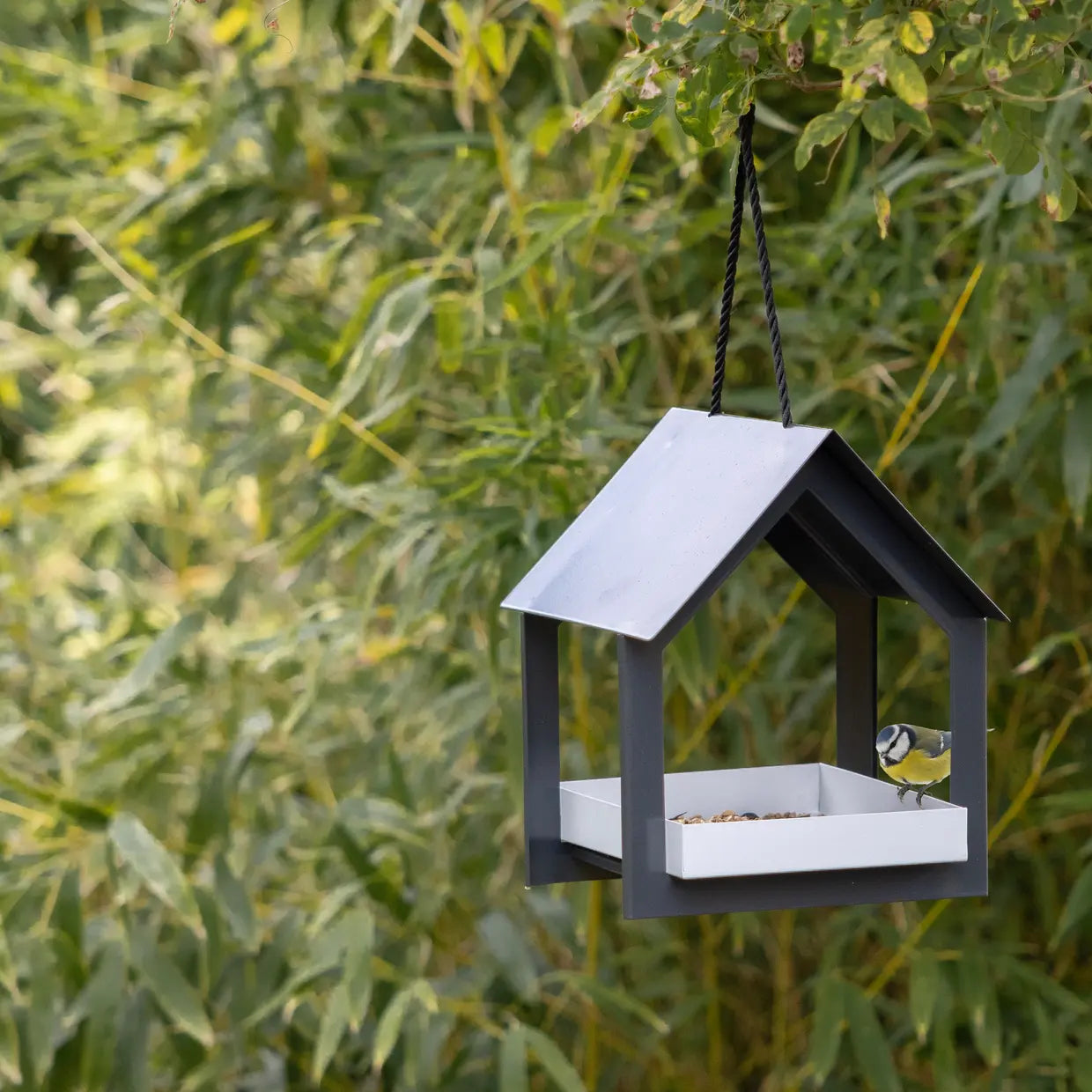 Esschert Design - Hangende Voedertafel antraciet en wit