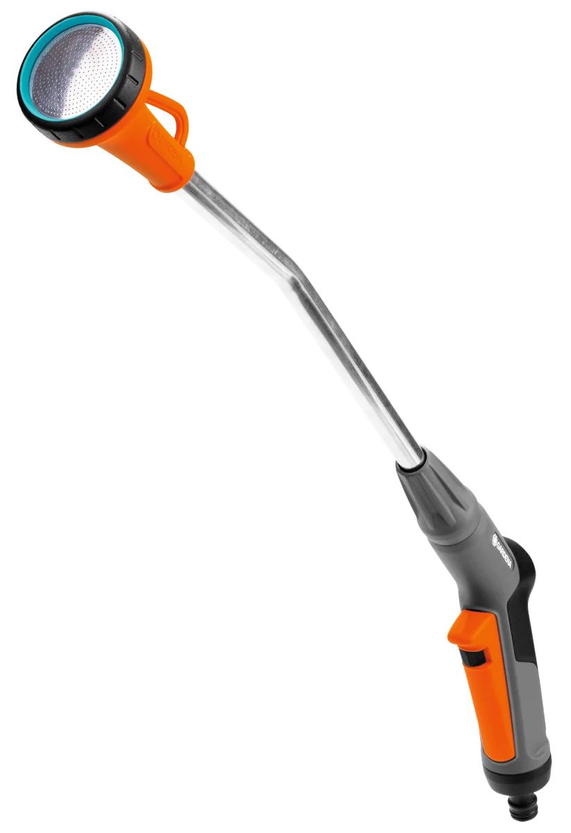 Gardena spuitlans van 60 cm met oranje greep en blauwe sproeikop