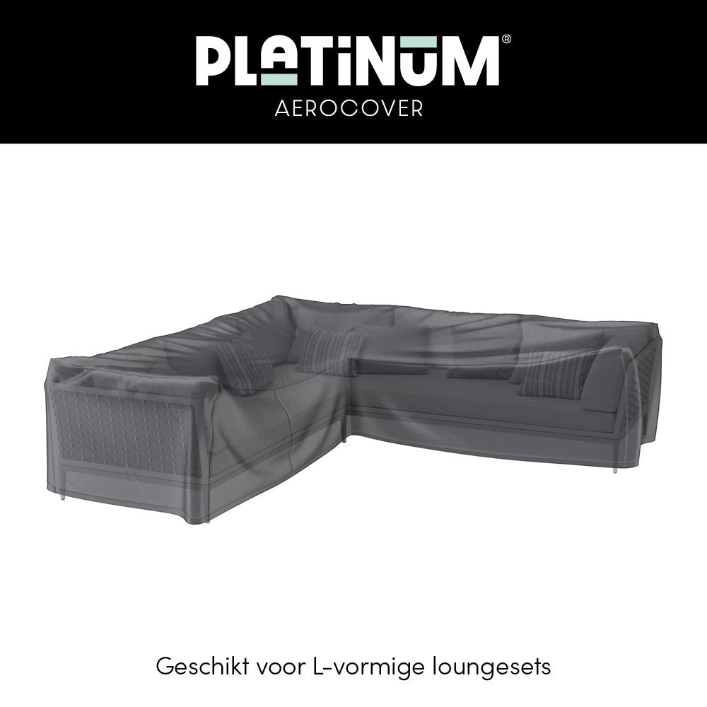 Platinum AeroCover - Loungesethoes hoekset rechts 330x255x100xH70