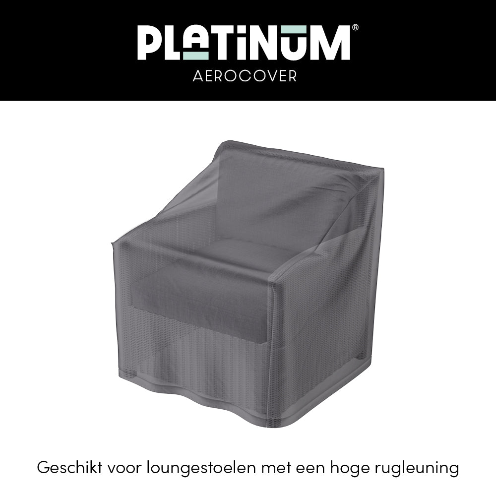 Platinum AeroCover - Loungestoelhoes hoge rug XL hoes 75x78x65/110