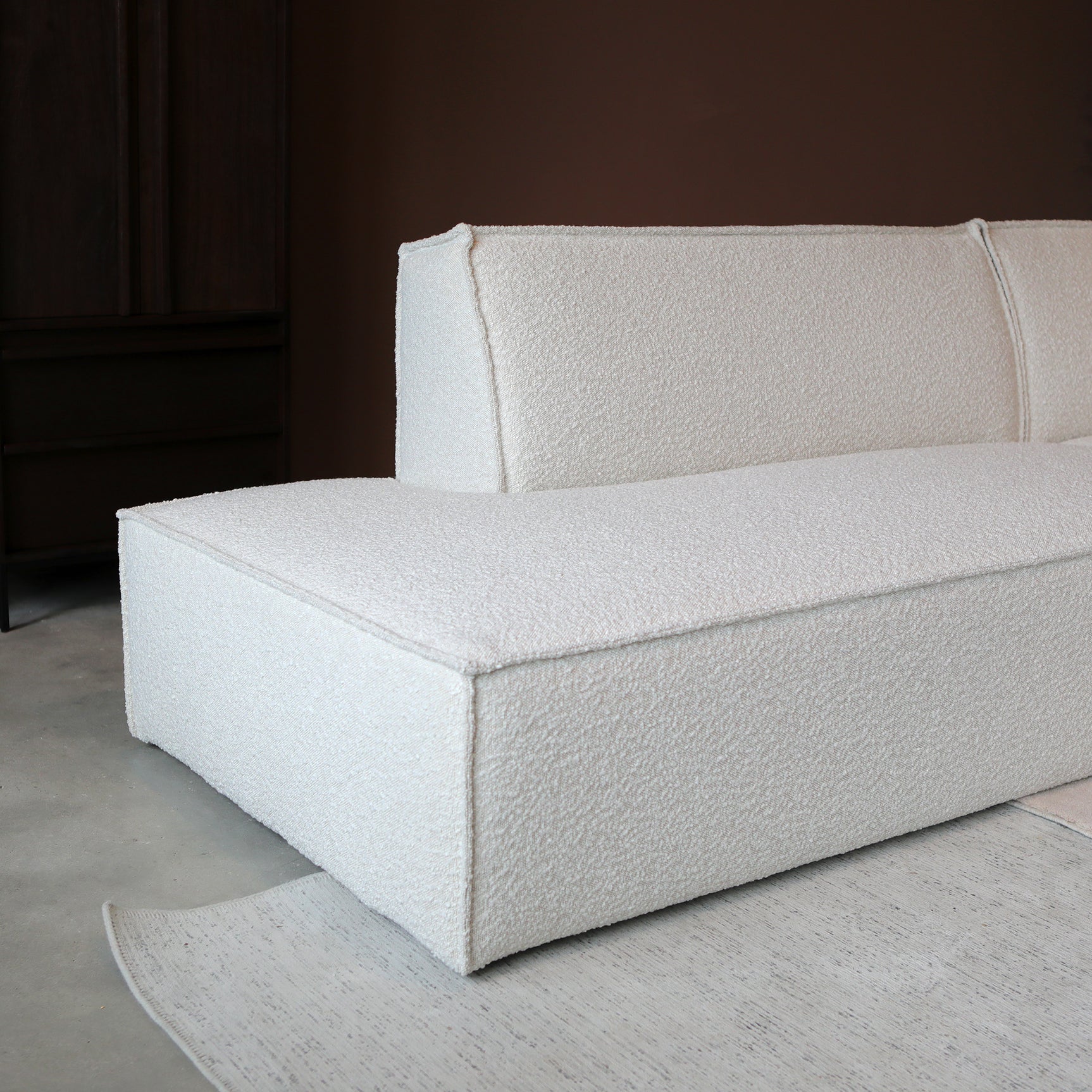 ENZO met chaise longue rechts - Legend 2 Natural