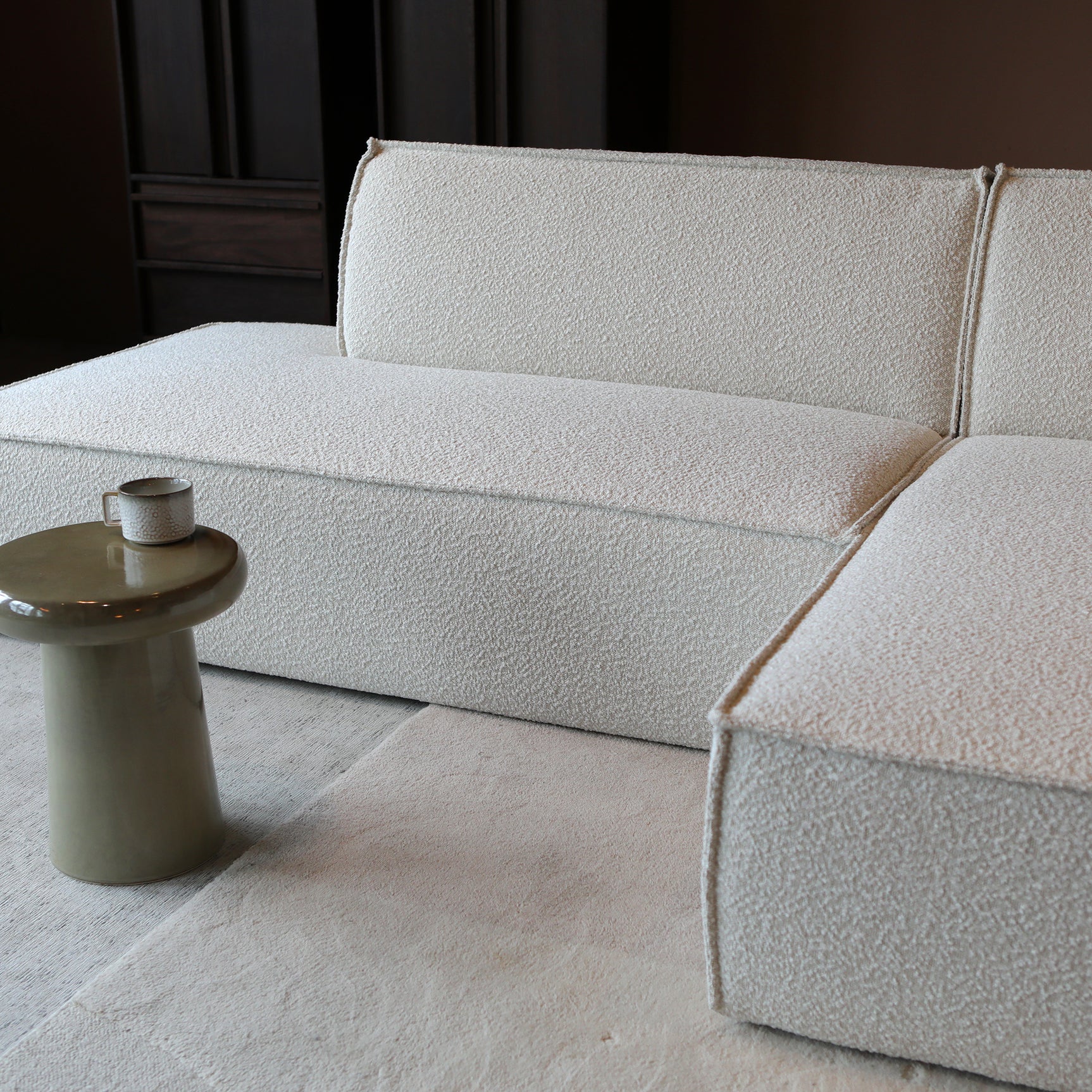 ENZO met chaise longue rechts - Legend 2 Natural