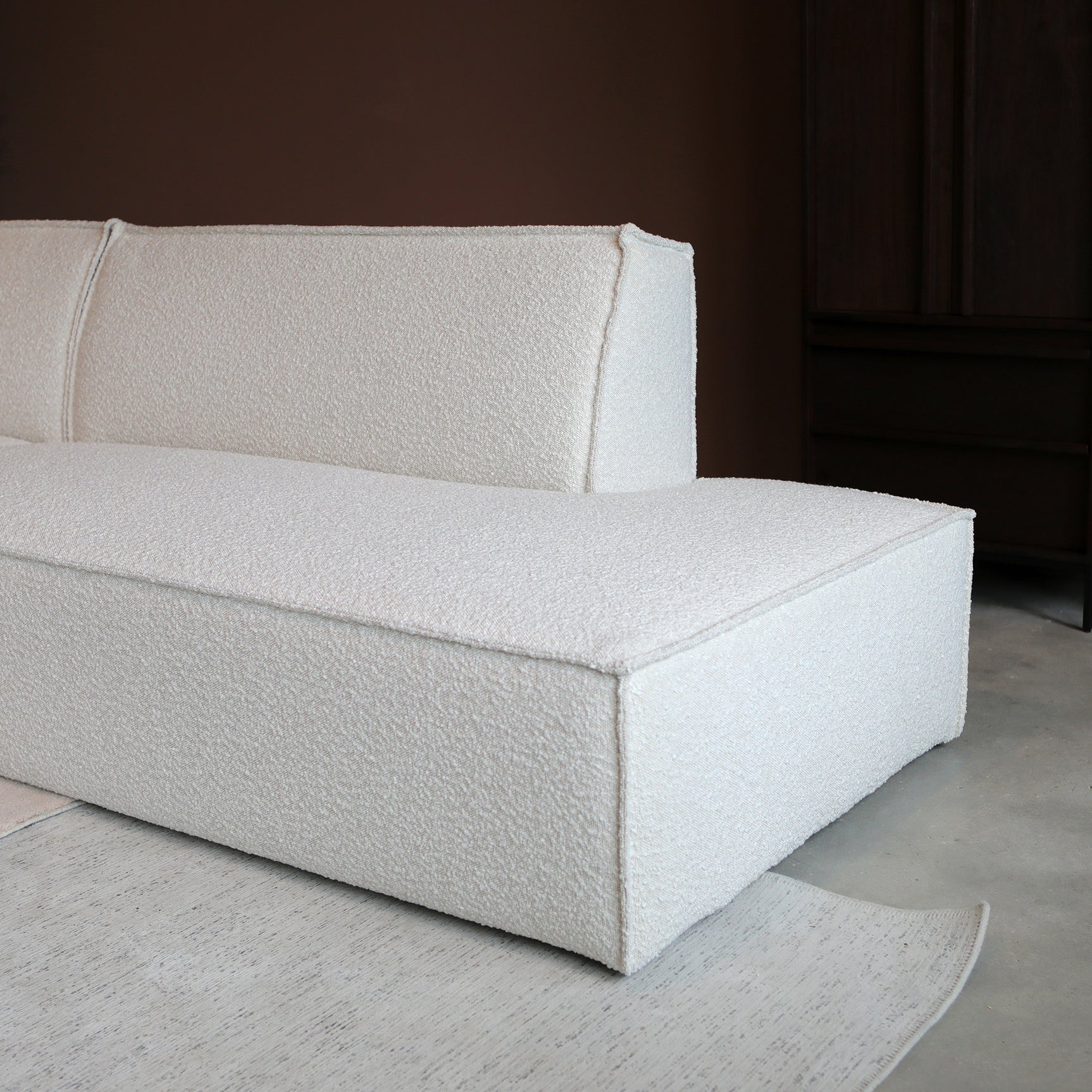 ENZO met chaise longue links - Legend 2 Natural