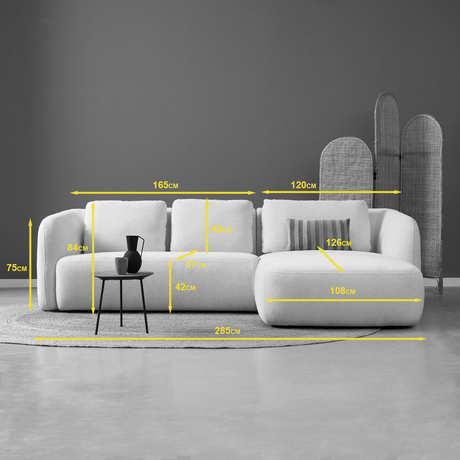 CLOUD met chaise longue rechts - Raven 22