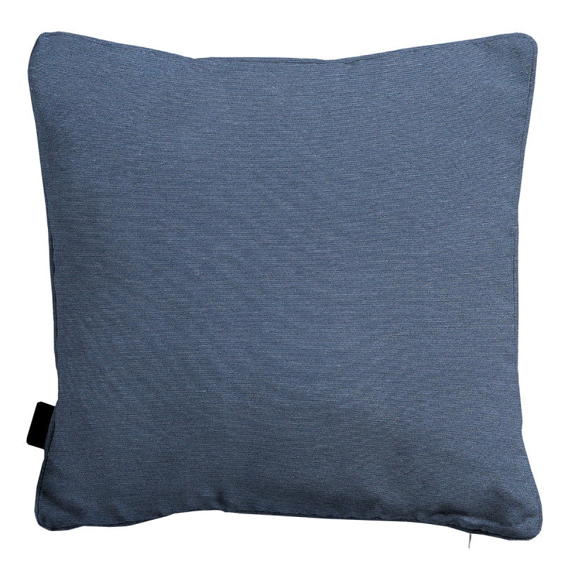 Sierkussen 45x45 van panamastof, safierblauw, effen en licht gestructureerd