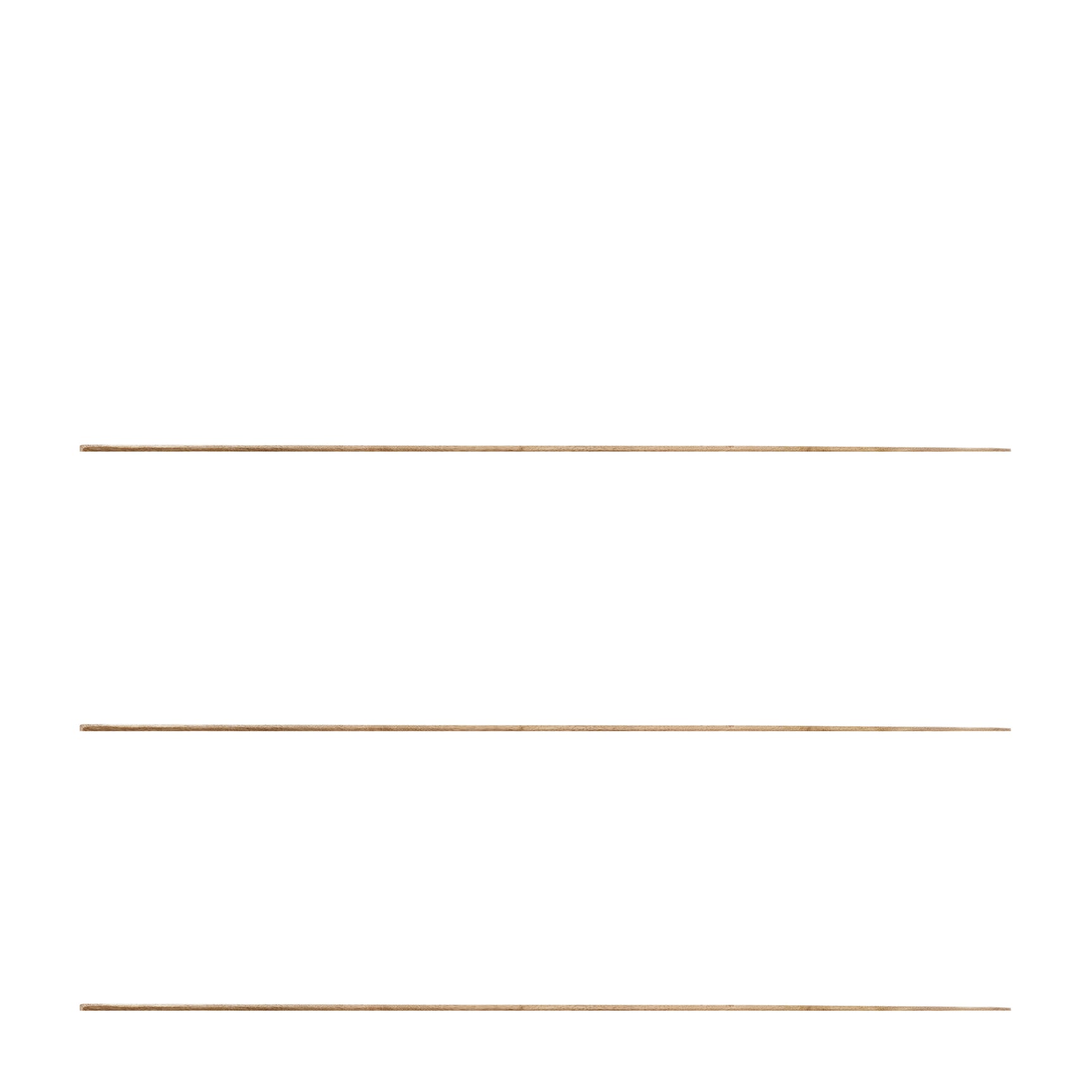 Houten planken/latten, set met drie lange delen