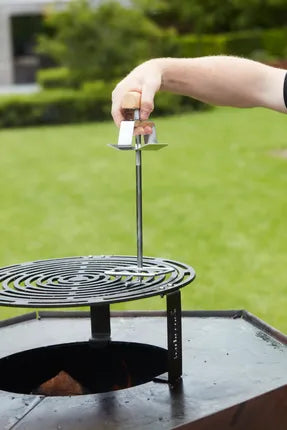 Barbecook - Grid Lifter uit roestvast staal en hout FSC 100%