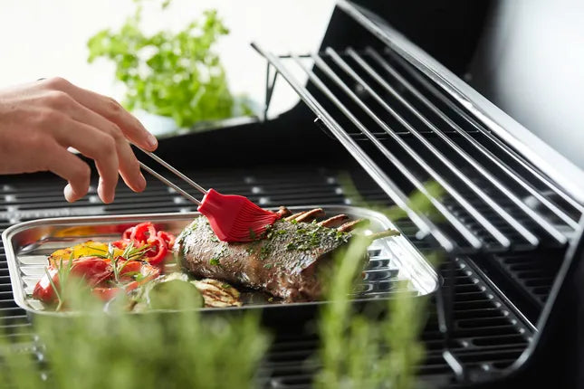 Barbecook - herbruikbare grillpan uit rvs 34.5x24cm