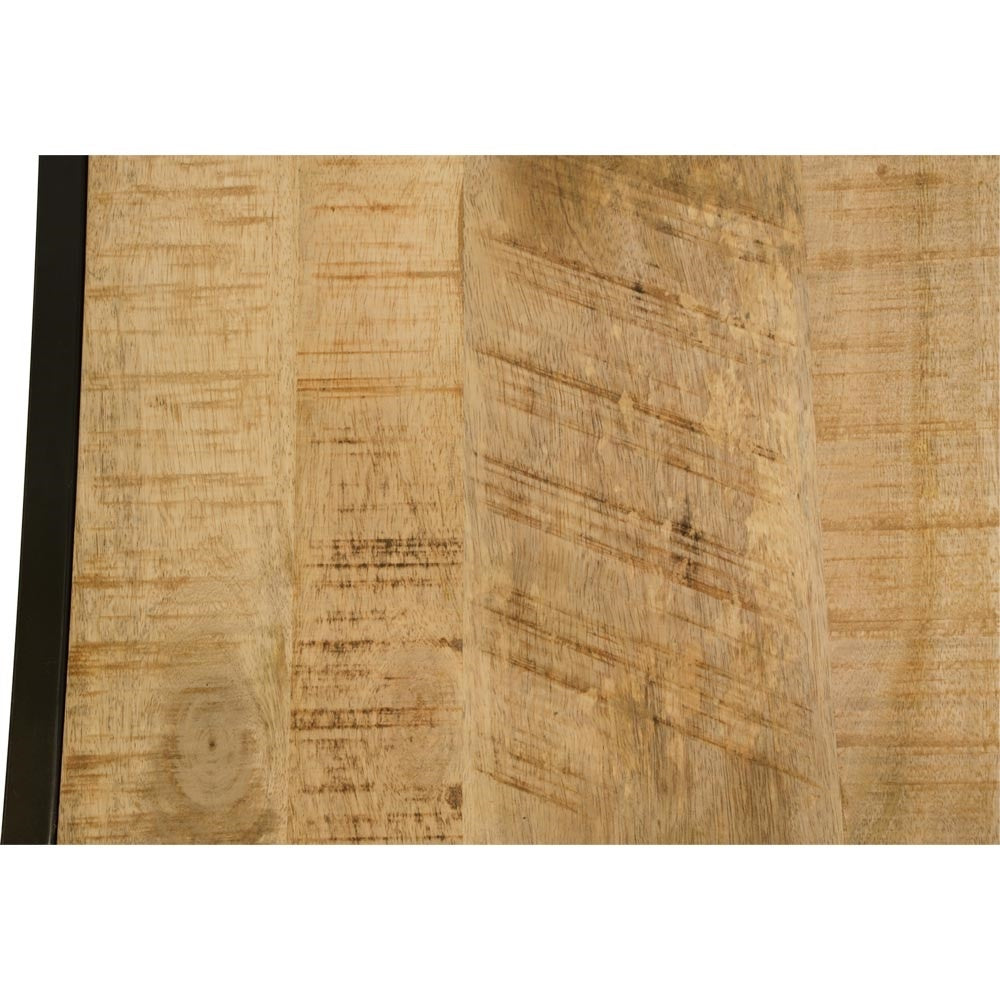 Houten tafelblad met licht eikenlook houtnerf en zichtbare nerfstructuur