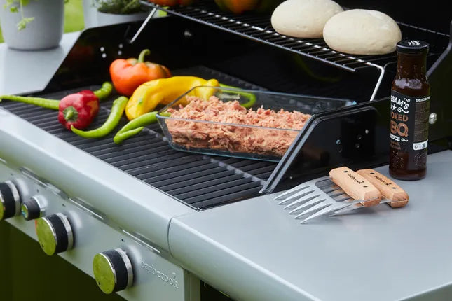 Barbecook - set van 2 Meat Claws uit roestvast staal en hout FSC 100%