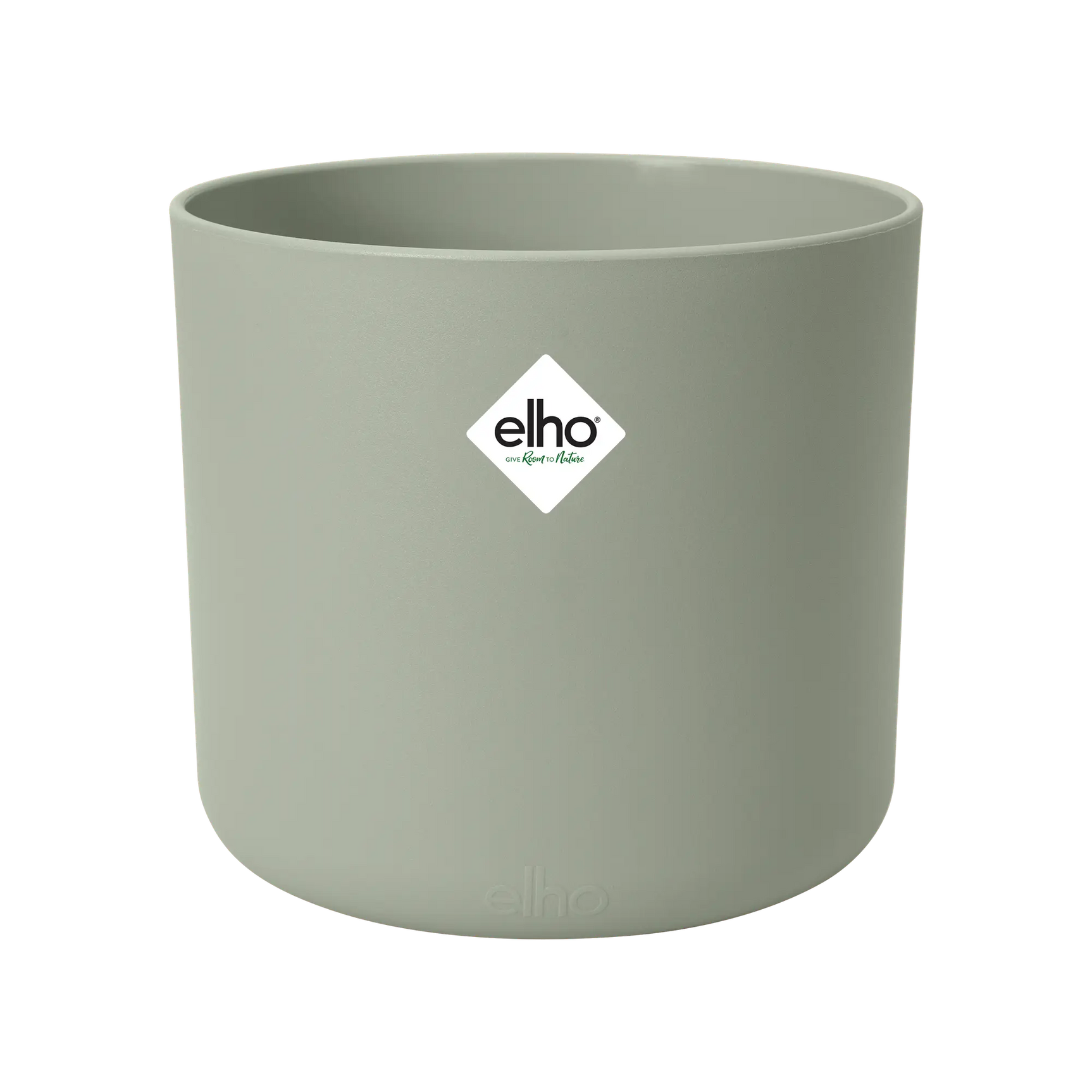 Elho b.for soft ronde plantenpot, steengroen, gladde buitenkant