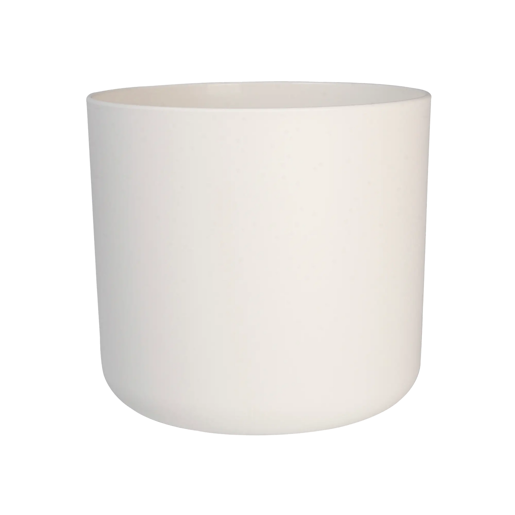 Witte ronde bloempot, glad wit design zonder opdruk