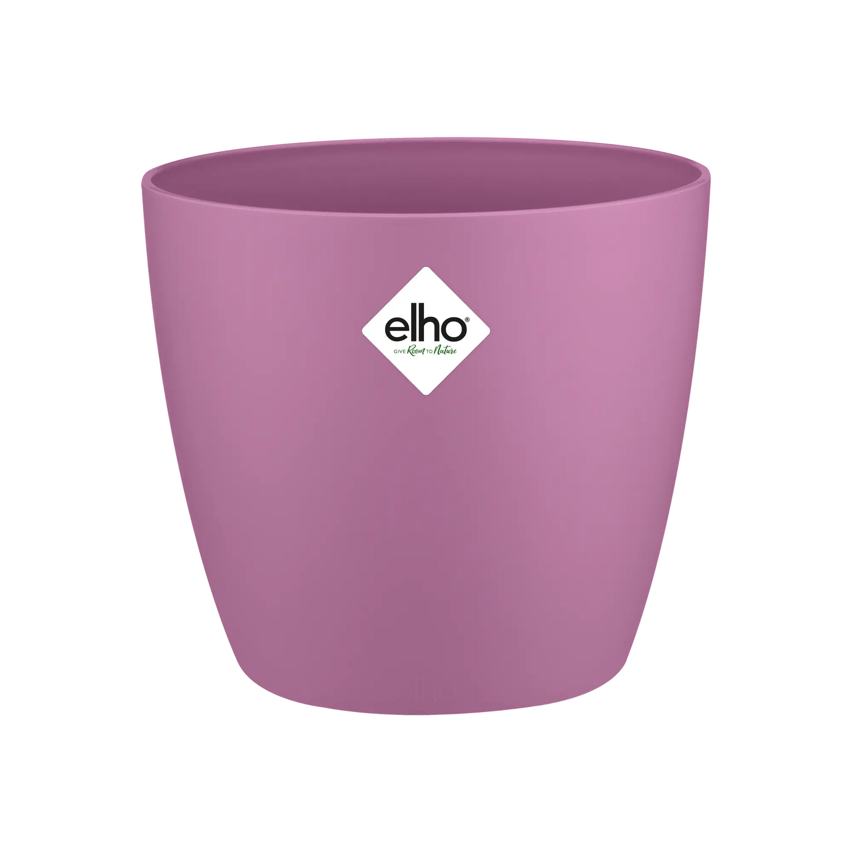 Elho bloempot rond mini, levendig violett, met logo op voorkant