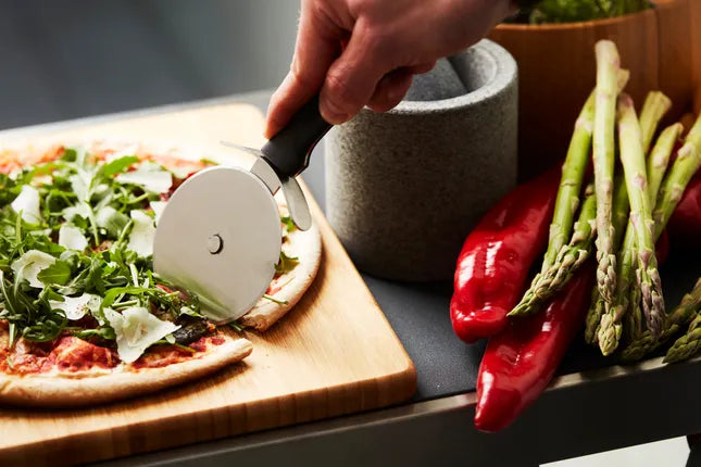 Barbecook - Olivia pizza snijder uit rvs zwart 22.5cm