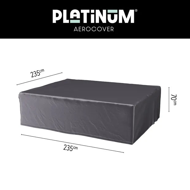 Platinum AeroCover loungesethoes, donkergrijs, afmeting 235 x 235 cm