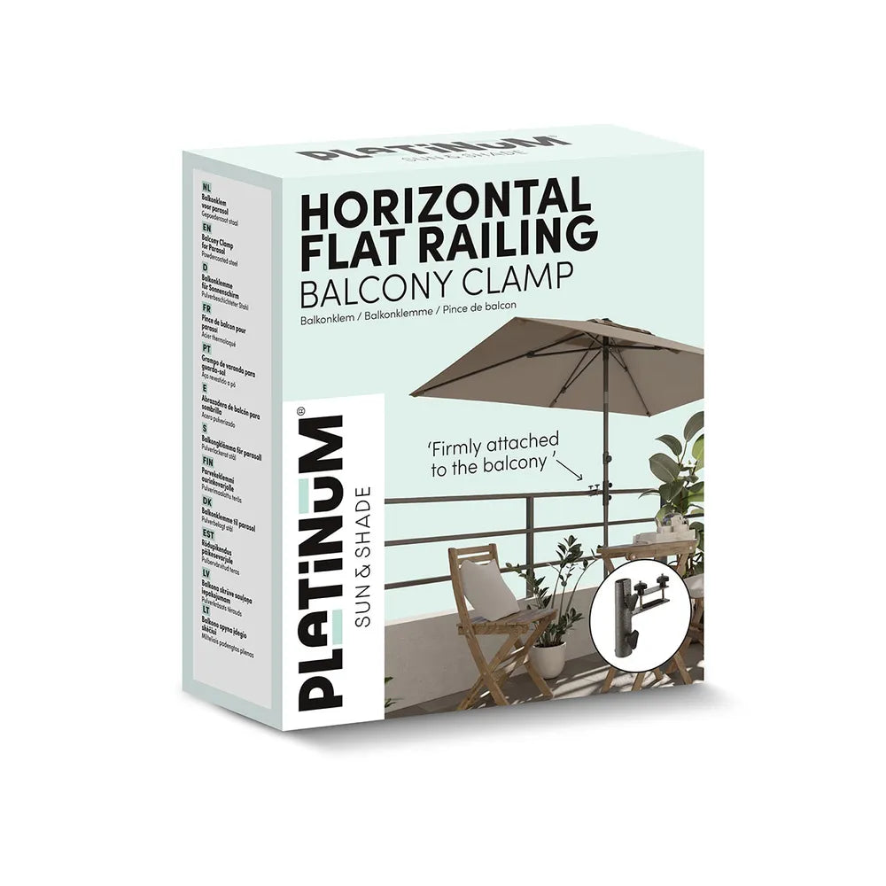 Platinum - Horizontal flat railing, Ø38mm