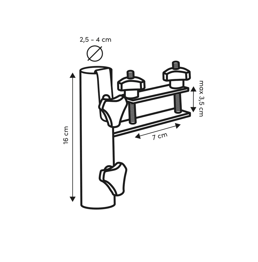 Platinum - Horizontal flat railing, Ø38mm