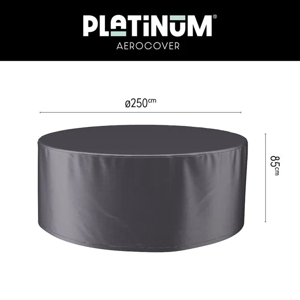 Ronde tuinsethoes ø250 cm, hoogte 85 cm, donkergrijs