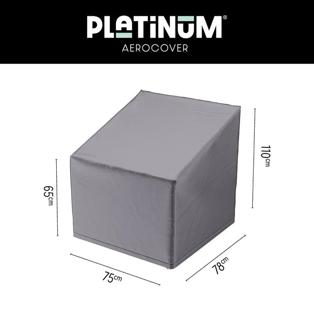Platinum AeroCover - Loungestoelhoes hoge rug XL hoes 75x78x65/110