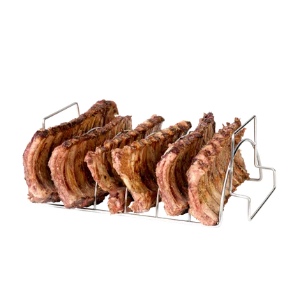 Barbecook - vlees- en ribrek uit rvs 34.5x20x15cm