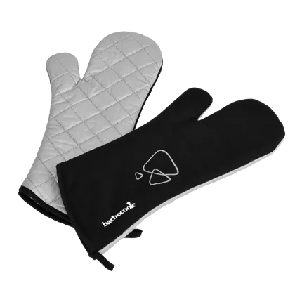 Barbecook - paar lange handschoenen uit katoen en aluminiumisolatie zwart 40cm