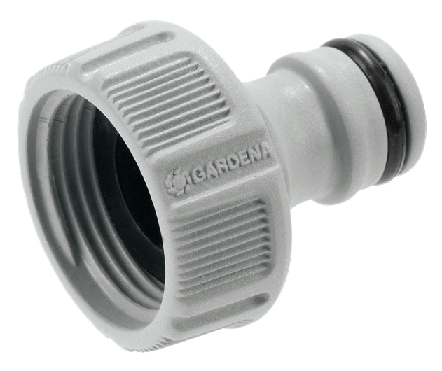 Gardena kraanstuk 26,5 mm met G 3/4" schroefdraad, grijs met zwarte afdichtring