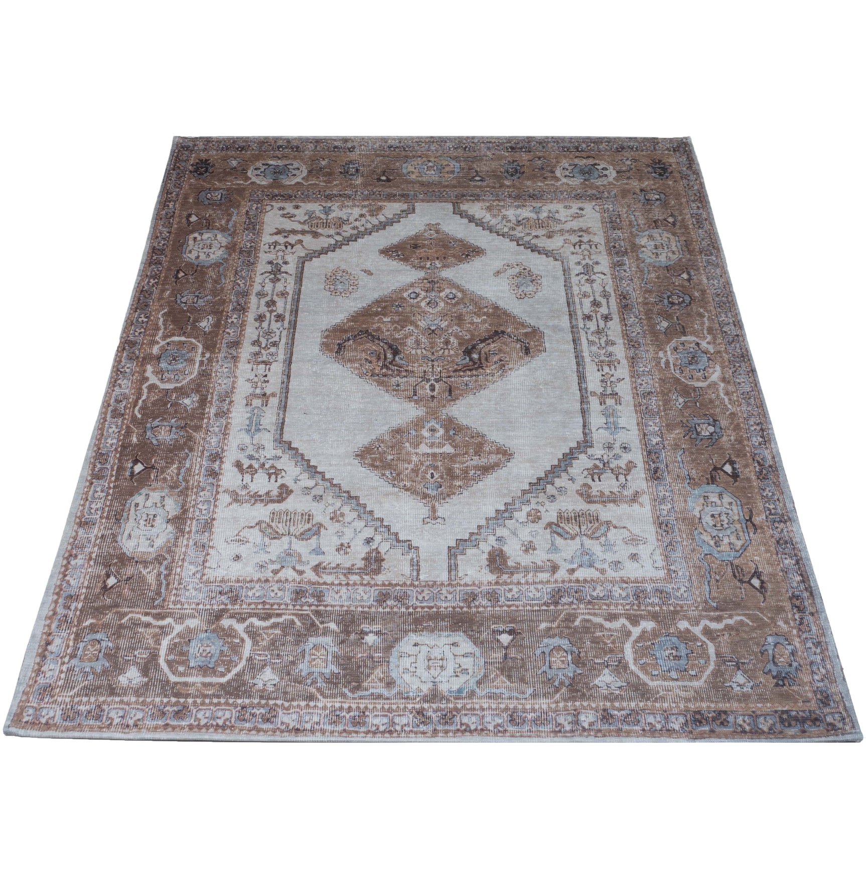 Vloerkleed Karaca Brown 08 - 160 x 230 cm
