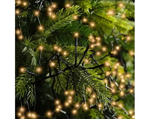 Lumineo Cluster 28m-3000LED zwart/klassiek warm