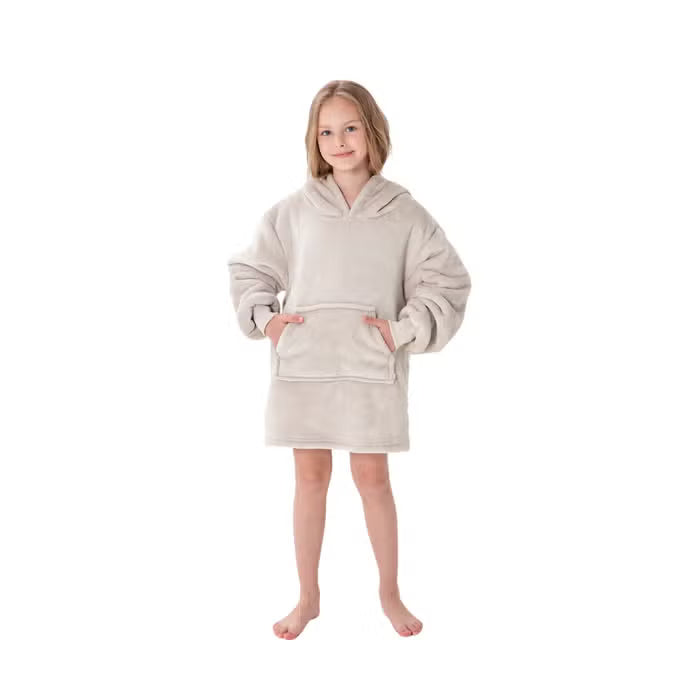 JUNIOR Oversized Hoodie voor kinderen 50x70 cm - Pumice stone