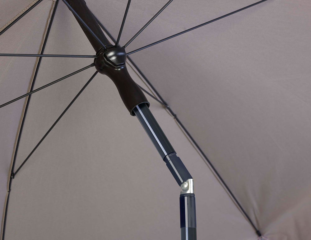 Platinum parasol Aruba ø200 volant - Taupe