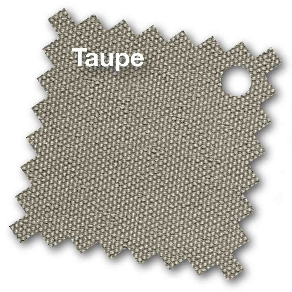 Parasoldoek in taupe geweven textuur