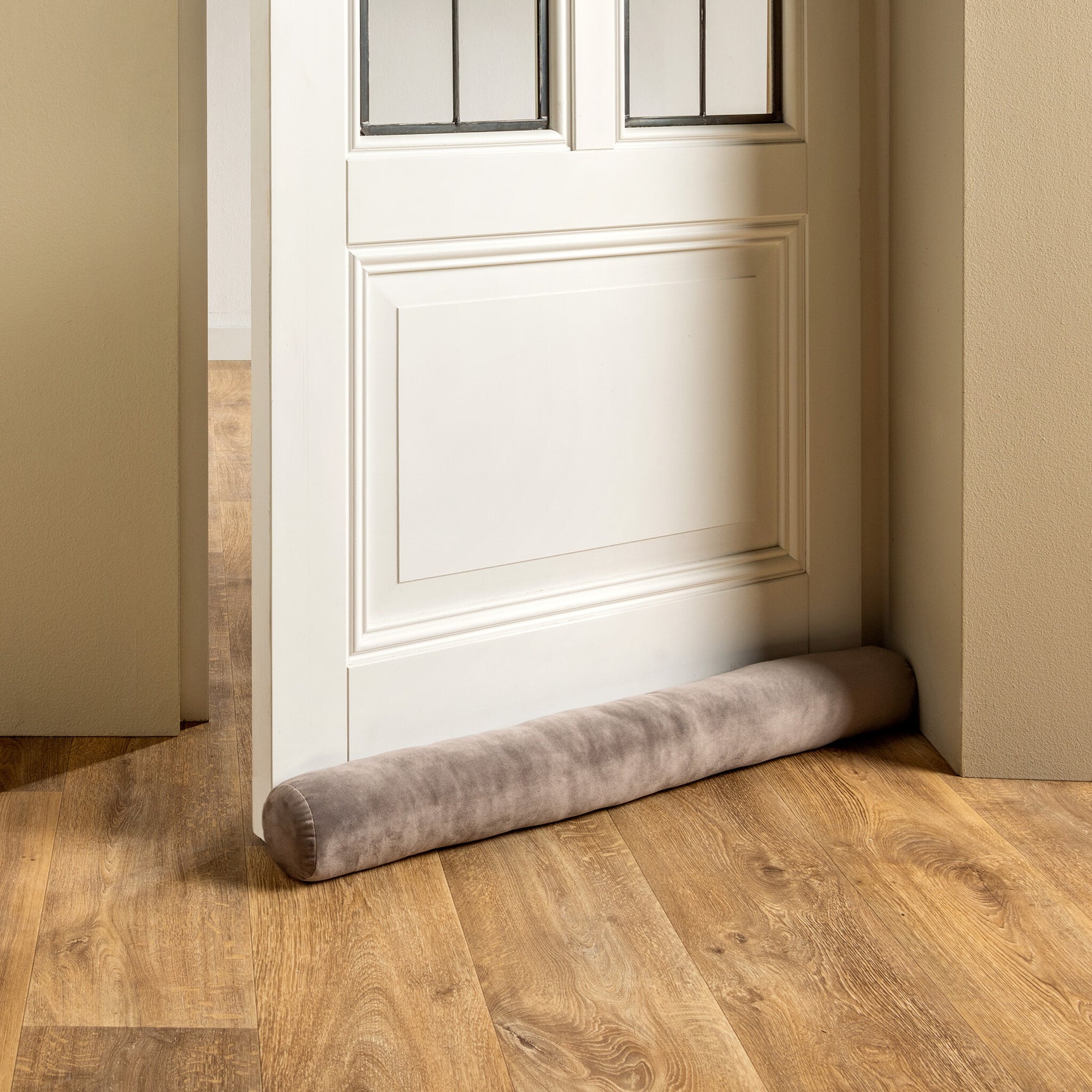 Dutch Decor - Tochtstopper FINN 90x10cm Taupe velvet