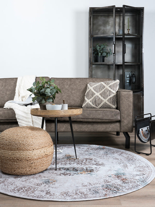 Vloerkleed Juud Rond Grijs ø160 cm