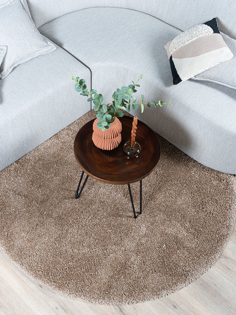 Karpet Rome Sand Rond ø200 cm