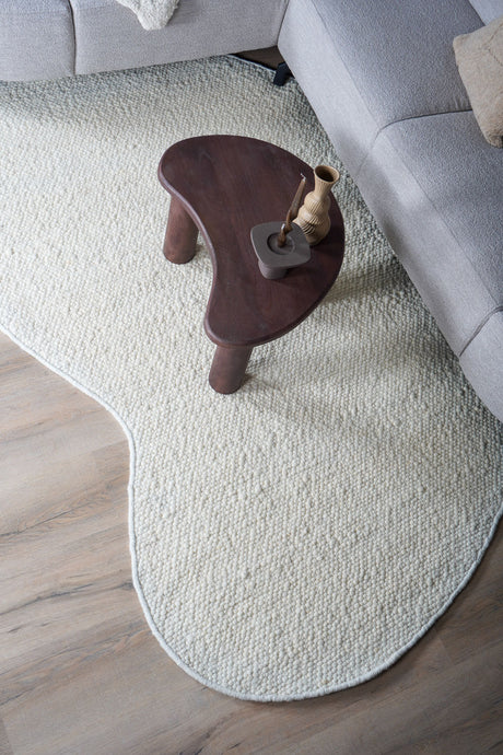 Vloerkleed Stone White - Organisch 200 x 280 cm