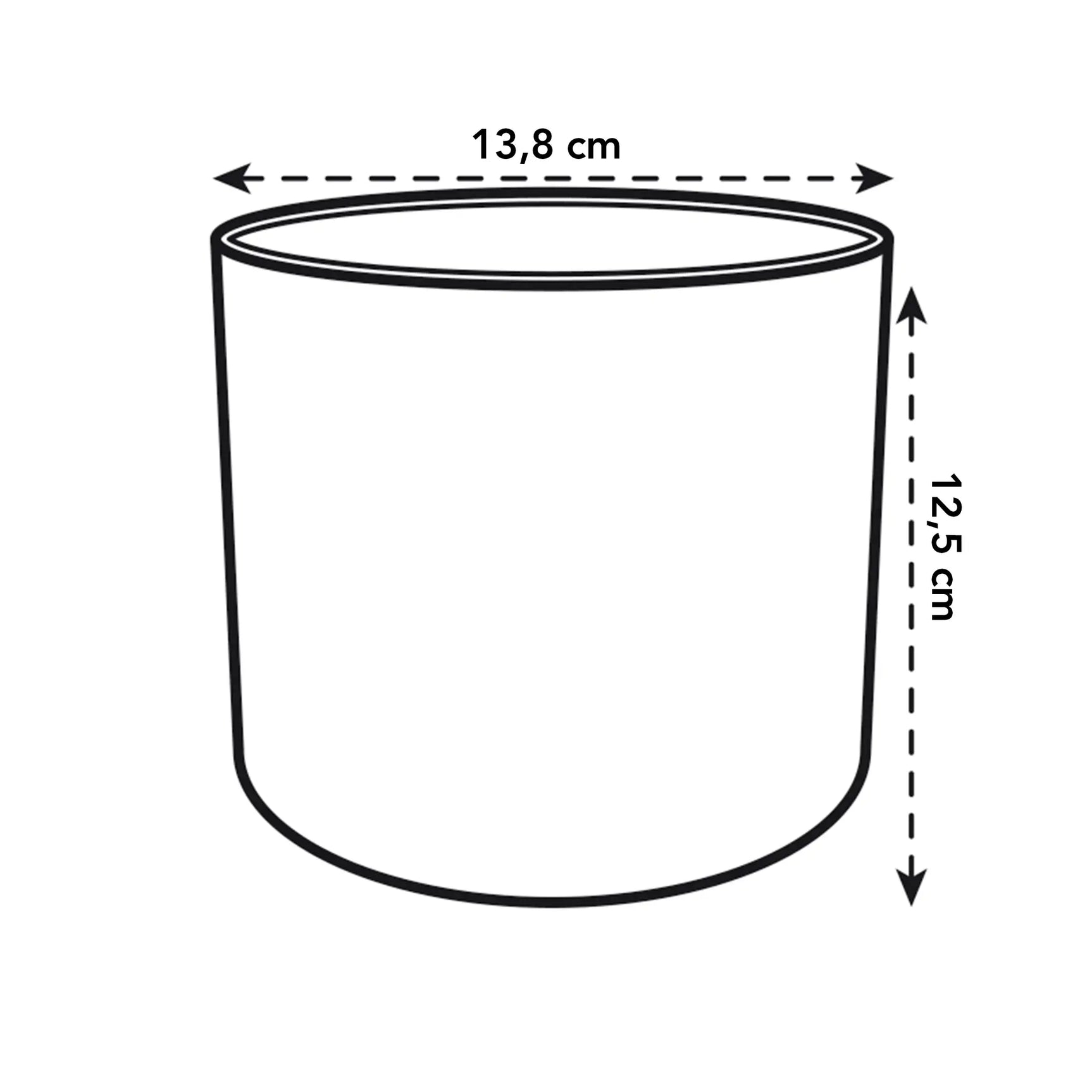 Elho b.for soft ronde plantenpot met afmeting 13,8×12,5 cm