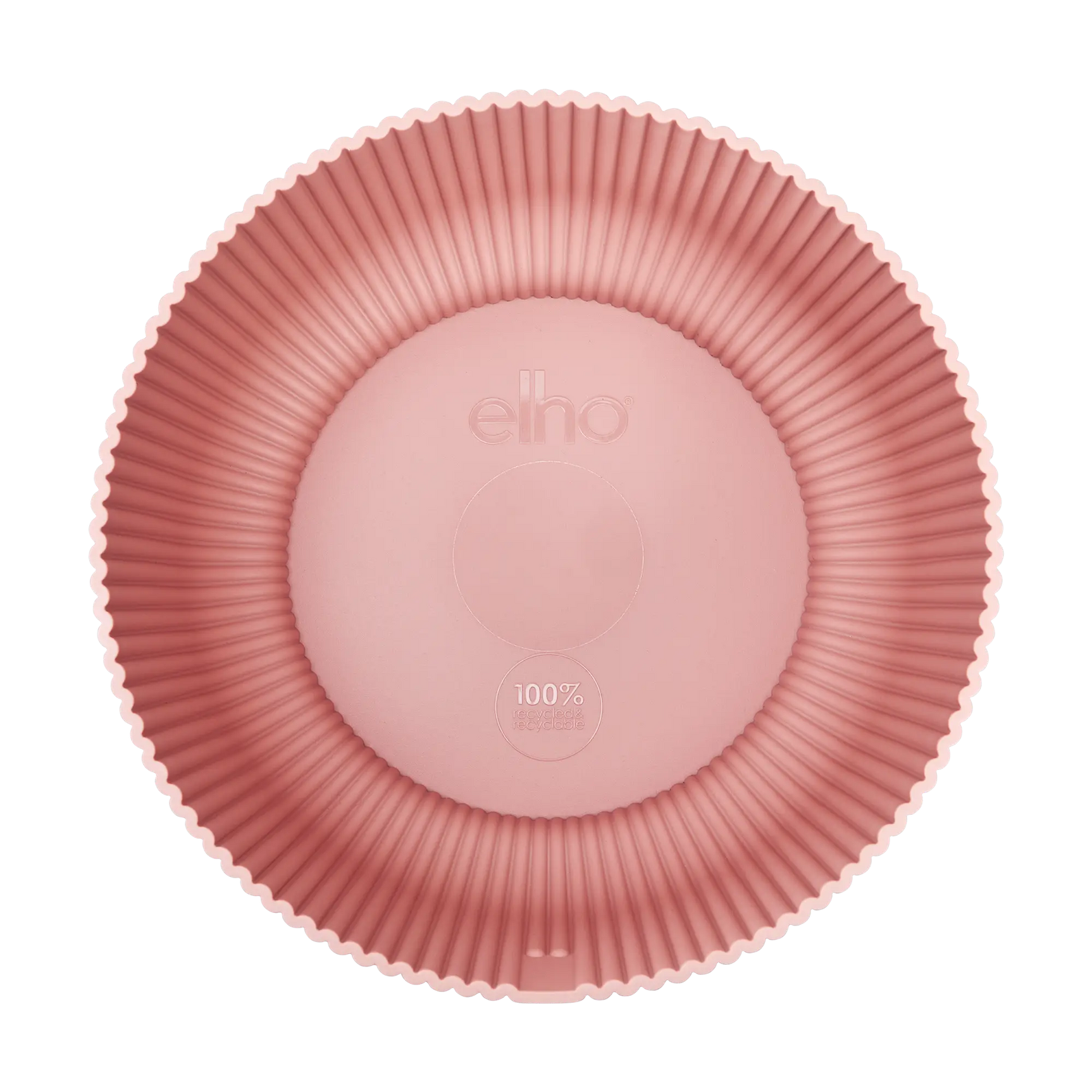 Elho vibes opvouwkom 25 in delicate roze, zicht op binnenkant met 100%