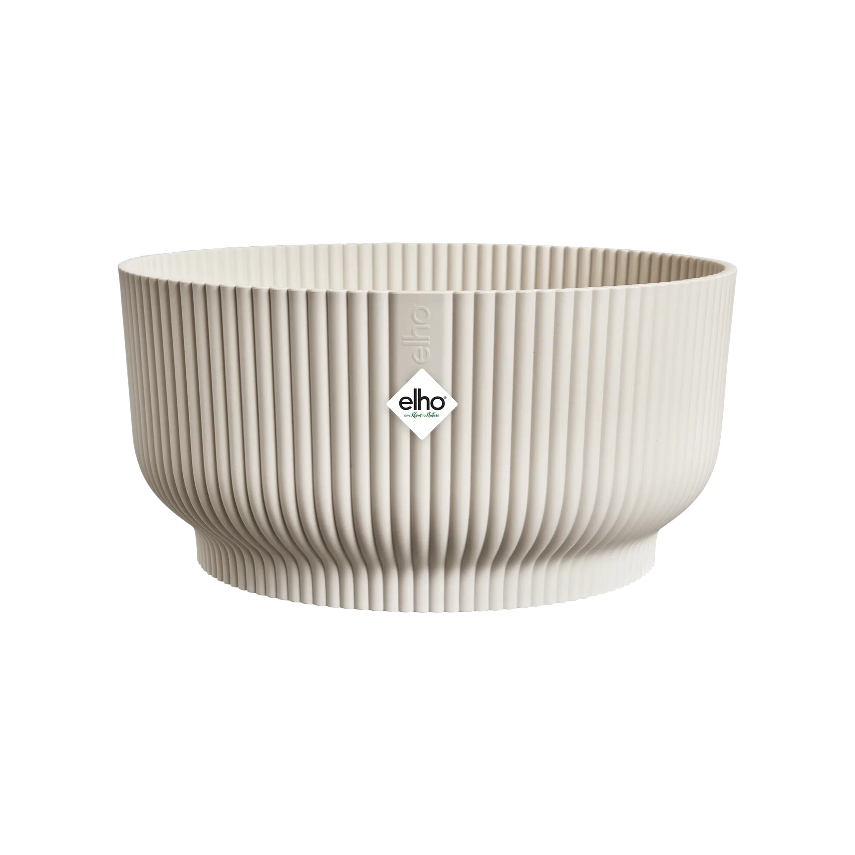 Elho opvouwbare kom met ribbels, wit, 25 cm