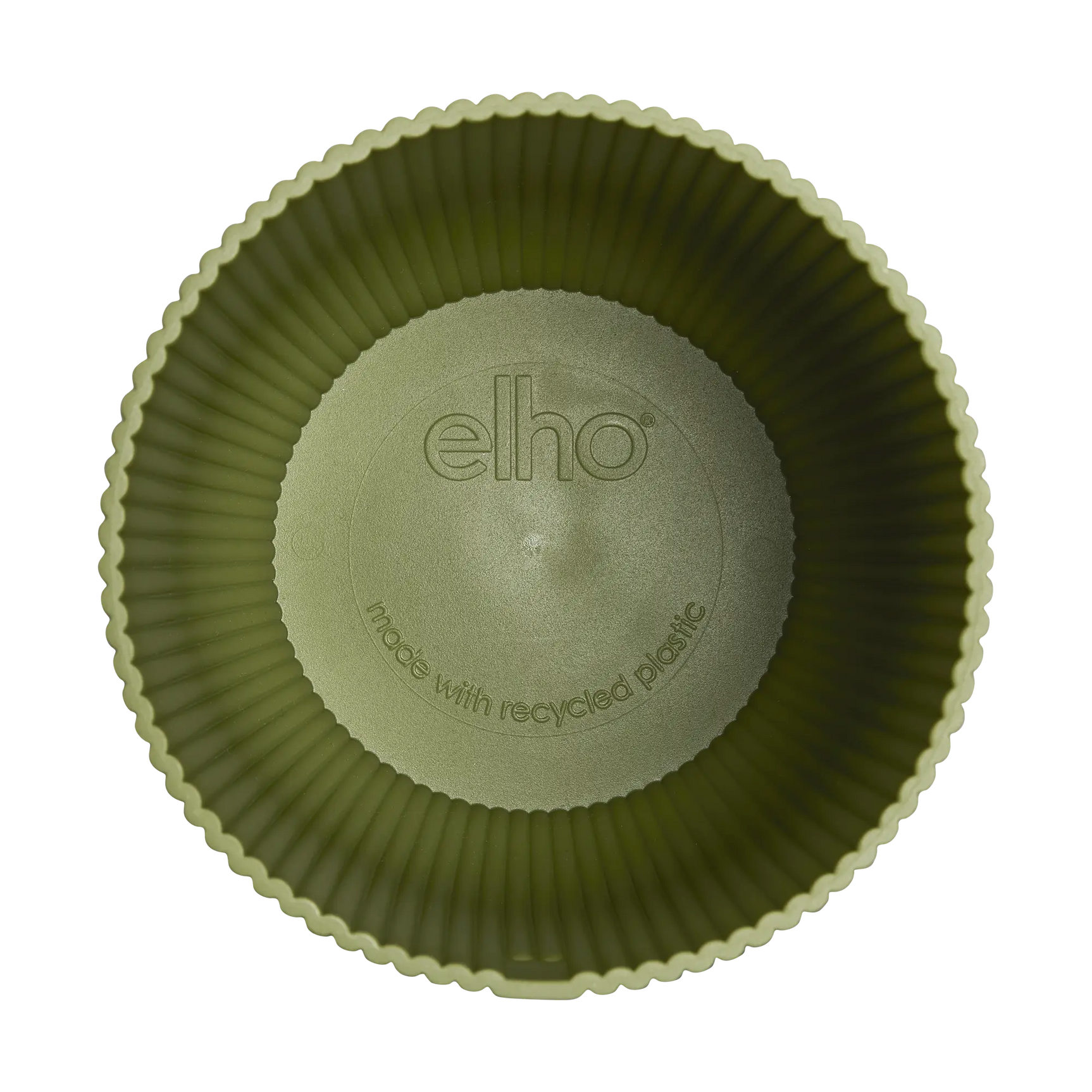 Elho Vibes fold plantenbak bodem, olijfgroen met elho-logo