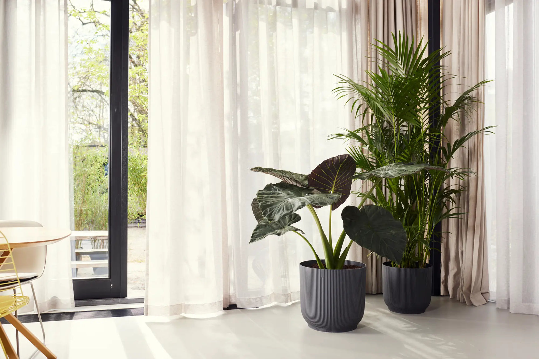 Elho - vibes fold rond 40cm antraciet